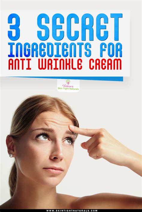 The Best Anti Wrinkle Cream With 3 Secret Ingredients - SkinTightNaturals