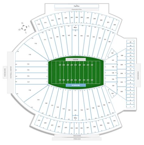 Kenan Memorial Stadium Seating Chart - Seating plans of Sport arenas around the World