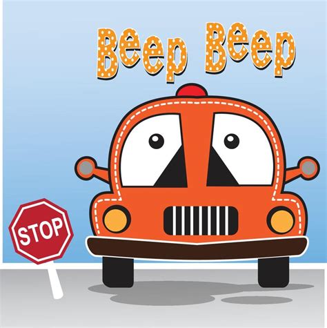 Car Baby Beep Cartoon 20811091 Vector Art at Vecteezy