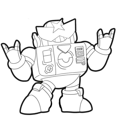 Coloring Pages Surge Brawl Stars. Download and Print for Free