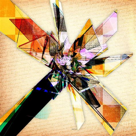 Abstract Geometric Collage Digital Art by Phil Perkins