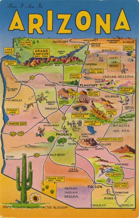 Arizona Tourist Attractions Map - Tourist Destination in the world