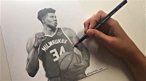 Drawing Giannis Antetokounmpo - YouTube