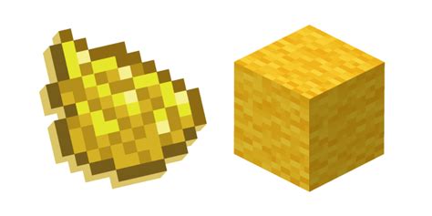 Minecraft Yellow Dye and Wool cursor – Custom Cursor