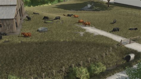 FS22 Open Cattle Pastures by LJR Modding