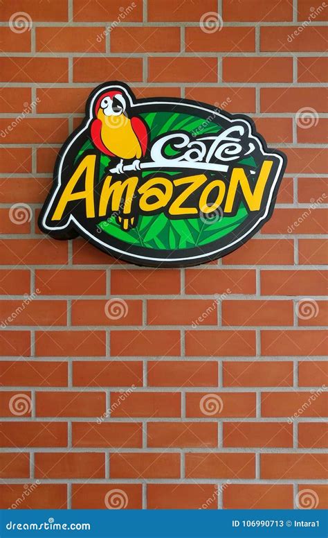 Exterior Brand Logo of Cafe Amazon, Bangkok, Thailand. Editorial Stock ...