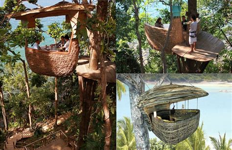 The Bird's Nest Restaurant at the Soneva Kiri Eco Resort in Thailand | Places to go, Resort ...