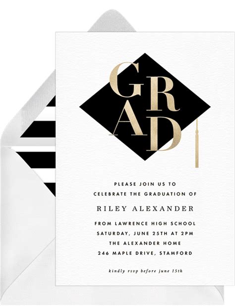 11 Graduation Invitations Plus Wording Tips to Announce the New Grad