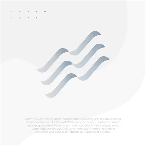 Premium Vector | Silver wave abstract gradient modern logo design