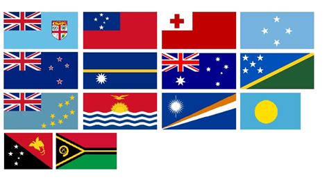 Find the flags of Oceania (Picture click) Quiz - By Antitoxin