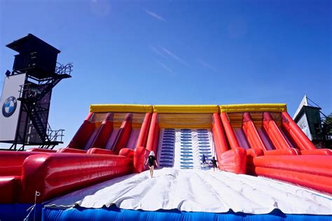 Splashland | Pop Up Inflatable Water Slide Park Caulfield | Review | Inflatable water park ...