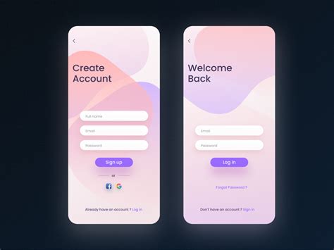 Sign in / Sign up Light UI by Siddharth Chakraborty on Dribbble