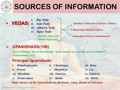 SOURCES OF INFORMATION VEDAS: UPANISHADS(108) Secret Sittings, Secret ...