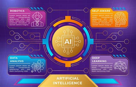 Artificial Intelligence Technology Infographic 8631782 Vector Art at ...