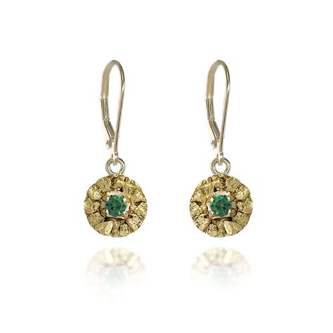 May Birthstone Earrings – Emerald – Murdoch's Gem Shop