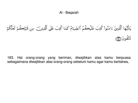 Surat Al Baqarah Ayat 183 - 51+ Koleksi Gambar