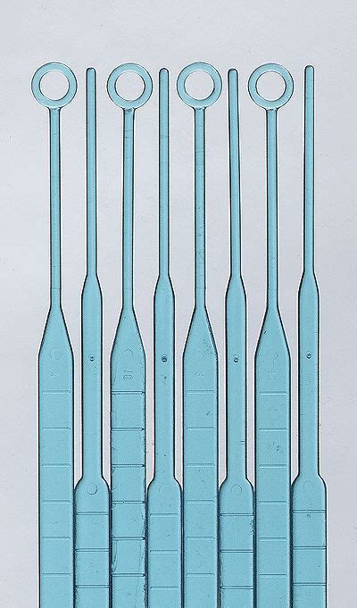 Inoculating needle loop 10 L cap 4 mm ID loop x 7 3 4 L blue from Cole ...