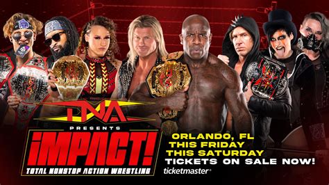 Loaded Lineup Set for TNA Wrestling LIVE in Orlando This Friday ...