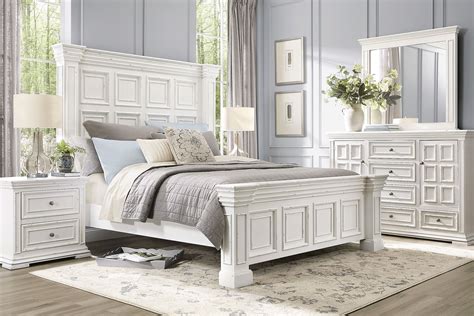 Folkston Bay 7 Pc White Colors,White King Bedroom Set With Mirror, 3 Pc ...