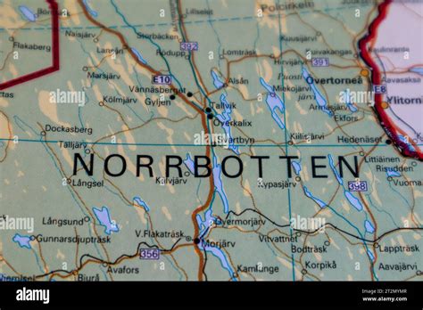 map of norrbotten sweden Stock Photo - Alamy