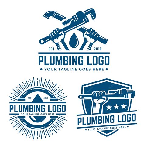 Premium Vector | Plumbing logo template