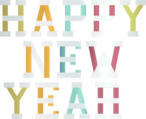 Happy new year text design. 24330159 Vector Art at Vecteezy