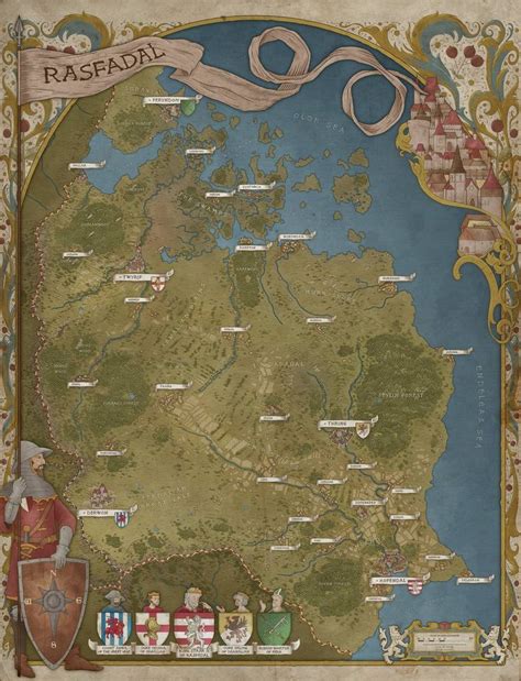 World & Regional Maps - Daniels Maps | Fantasy map, World map art, Fantasy world map