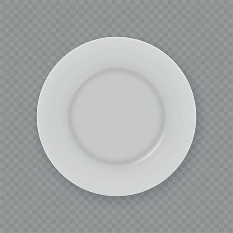 3d realistic white dish plate isolated for your design 11171335 Vector ...