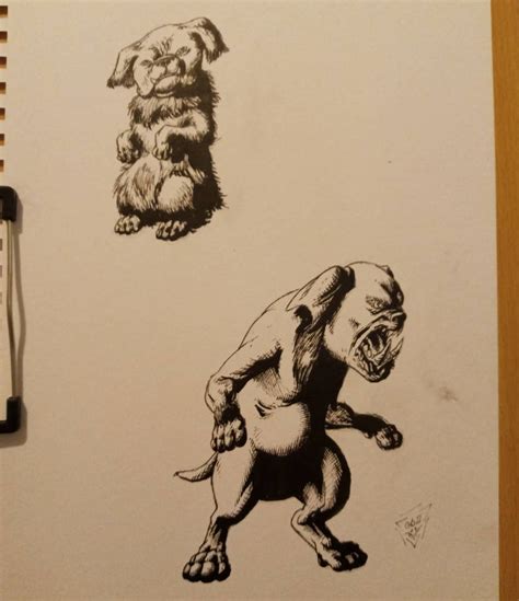 Snubbull Evolution Line by CheeseburgerJesus on DeviantArt