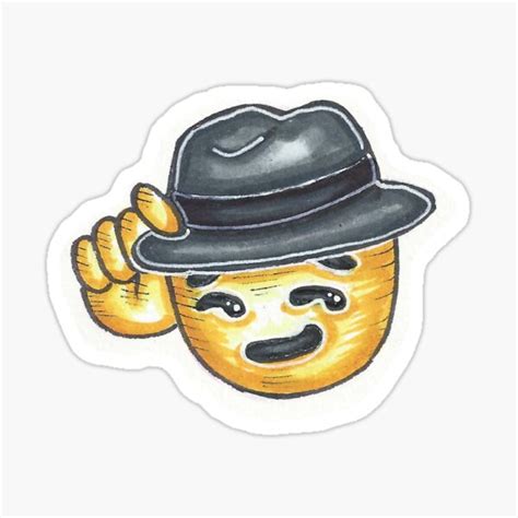 "Neckbeard Emoji Sticker" Sticker for Sale by Yzzy-Dzzy | Redbubble