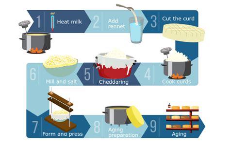 Illustrated Guide To Making Cheddar Cheese