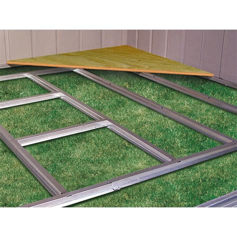 Arrow Yardsaver Galvanized Steel Floor Frame Kit-FB47410 - The Home Depot Storage Shed Kits ...