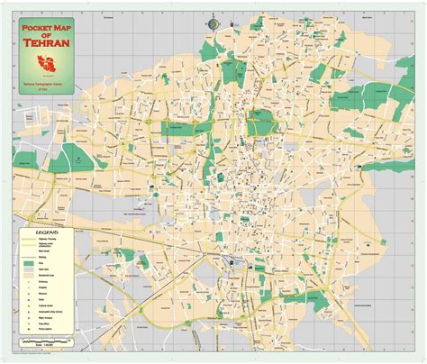 Map of Tehran, Iran - Free Printable Maps