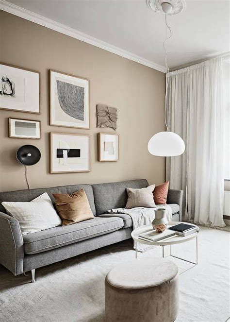 Small studio with beige walls - COCO LAPINE DESIGN | Beige living room decor, Small living room ...