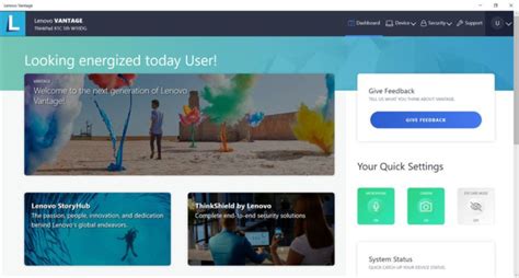 Lenovo Vantage free download for Windows