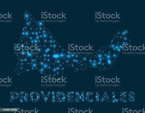 Providenciales Network Map Stock Illustration - Download Image Now - Blue, Boundary, Bright - iStock