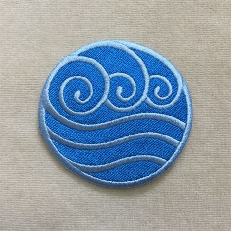 Waterbending Avatar Bender Symbol Iron on Patch | Etsy