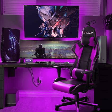 Homall Gaming Chair Office Chair High Back Computer Chair Leather Desk Chair Racing Executive ...