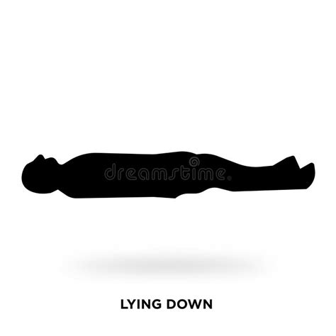 Lying down silhouette stock illustration. Illustration of shape - 110787618