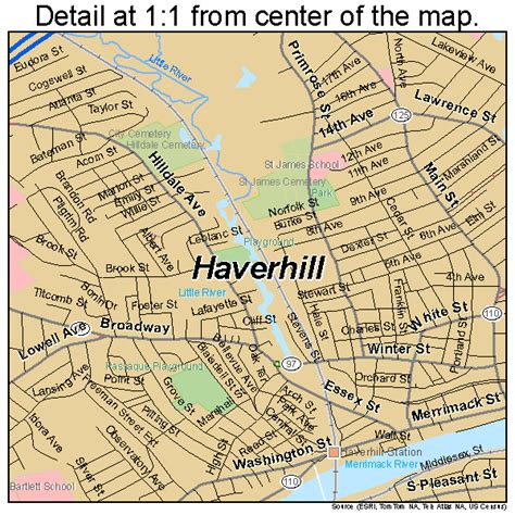 Haverhill Massachusetts Street Map 2529405