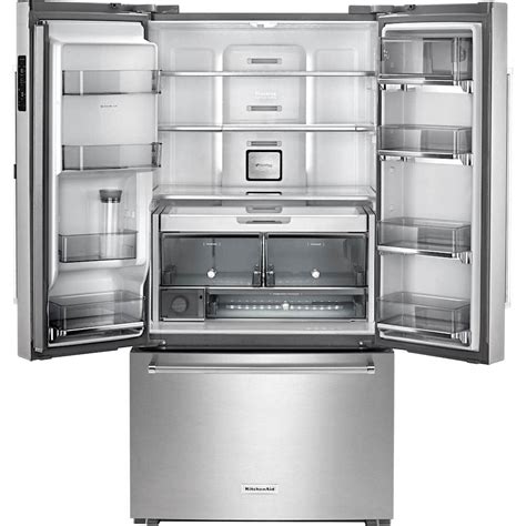 Questions and Answers: KitchenAid 23.7 Cu. Ft. French Door Counter-Depth Refrigerator Stainless ...