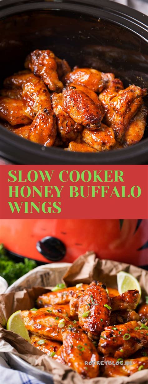 SLOW COOKER HONEY BUFFALO WINGS - Foods for healthy diets