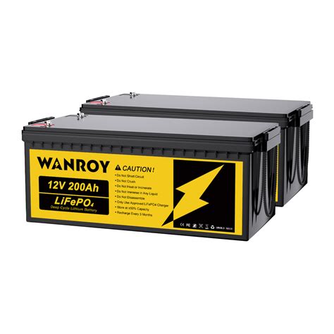 12V 200Ah LiFePO4 Battery with 100A BMS | WANROY