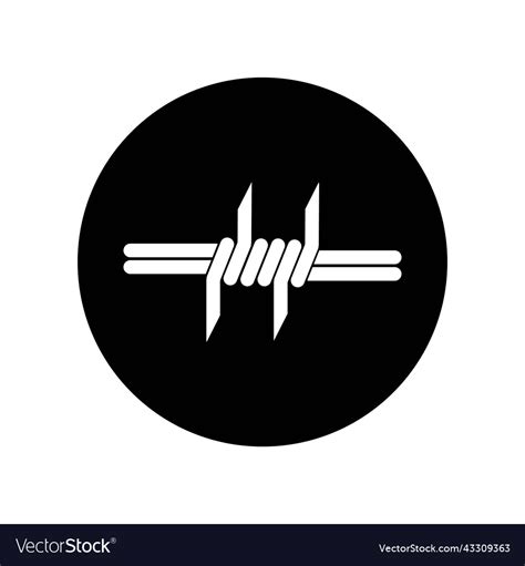 Barbed wire logo Royalty Free Vector Image - VectorStock