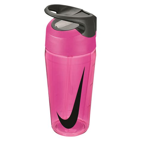 Nike TR Hypercharge Straw Water Bottle Pink/Grey 16oz | Rebel Sport