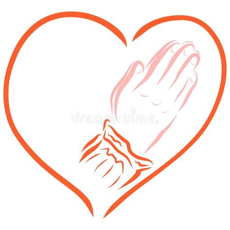 Praying Hands Heart Stock Illustrations – 319 Praying Hands Heart Stock ...