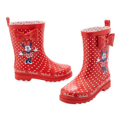 Minnie Mouse Red Rain Boots for Kids | shopDisney