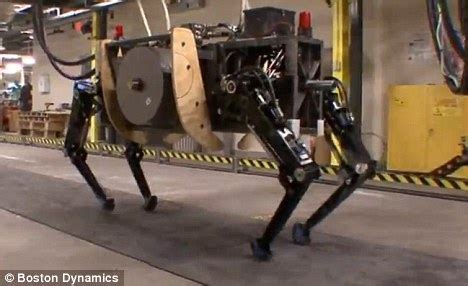Alphadog: Boston Dynamics' frontline 'pack mule' robot is the strong, silent type | Daily Mail ...