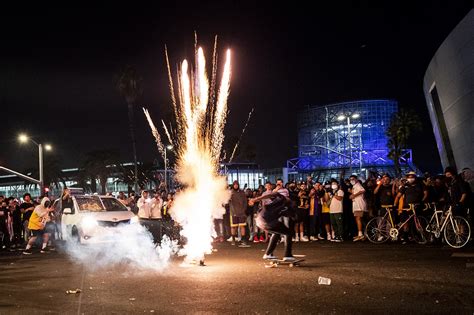 Lakers NBA championship celebrations turn violent in Los Angeles