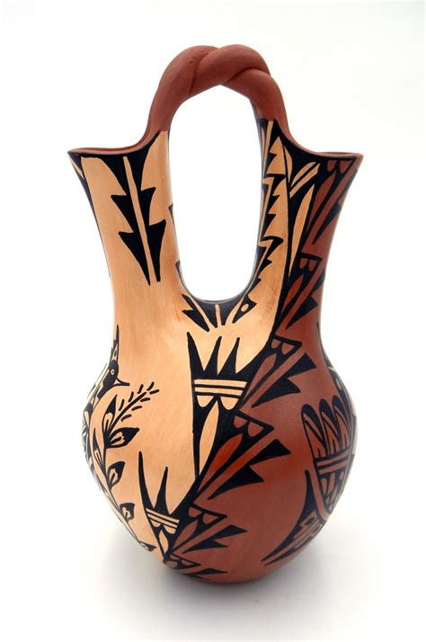 Native American Indian Pottery>Native American Indian Wedding Vases Archives - Palms Trading Company